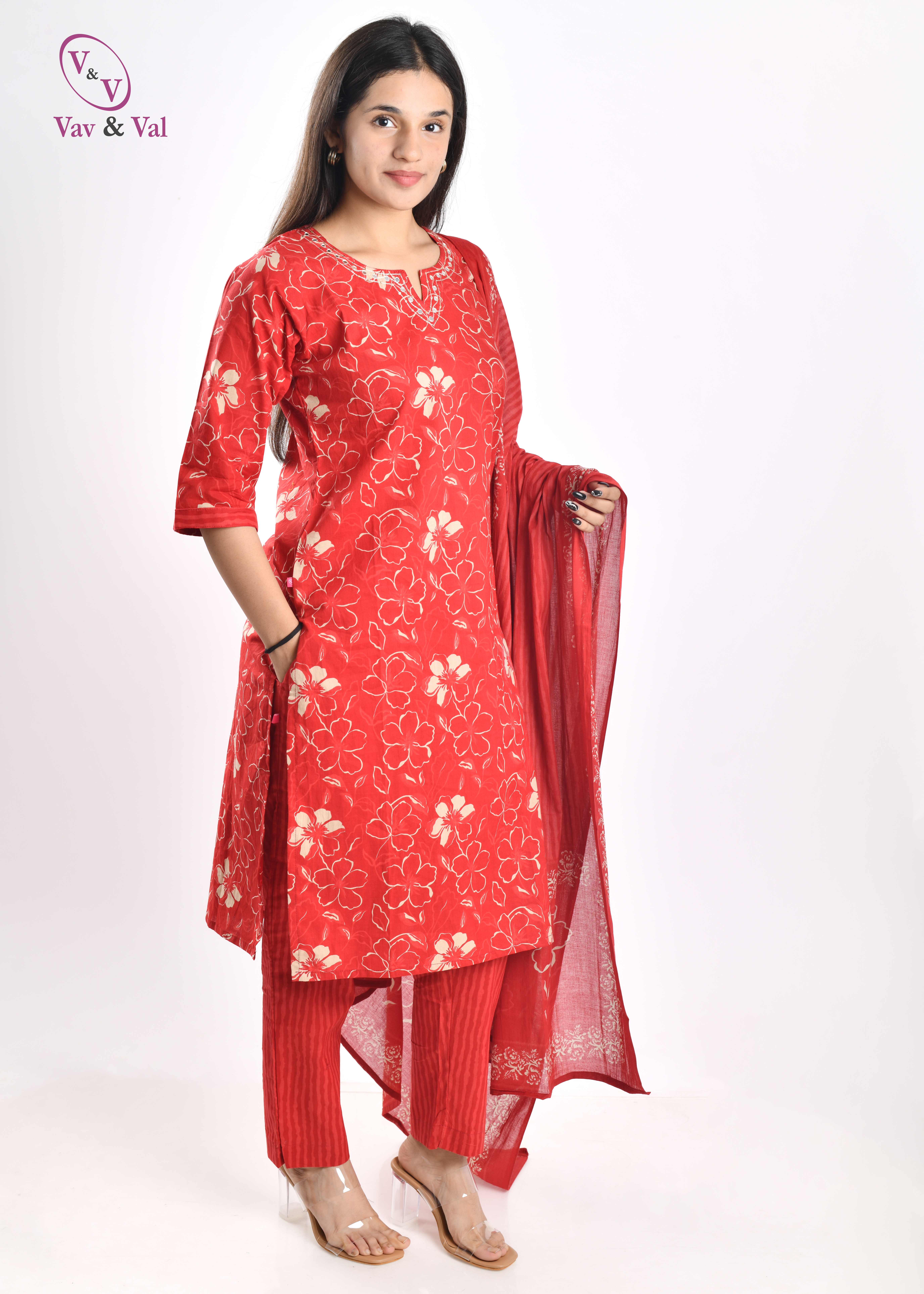 Jaipur fabric cotton Kurthi - Image 3
