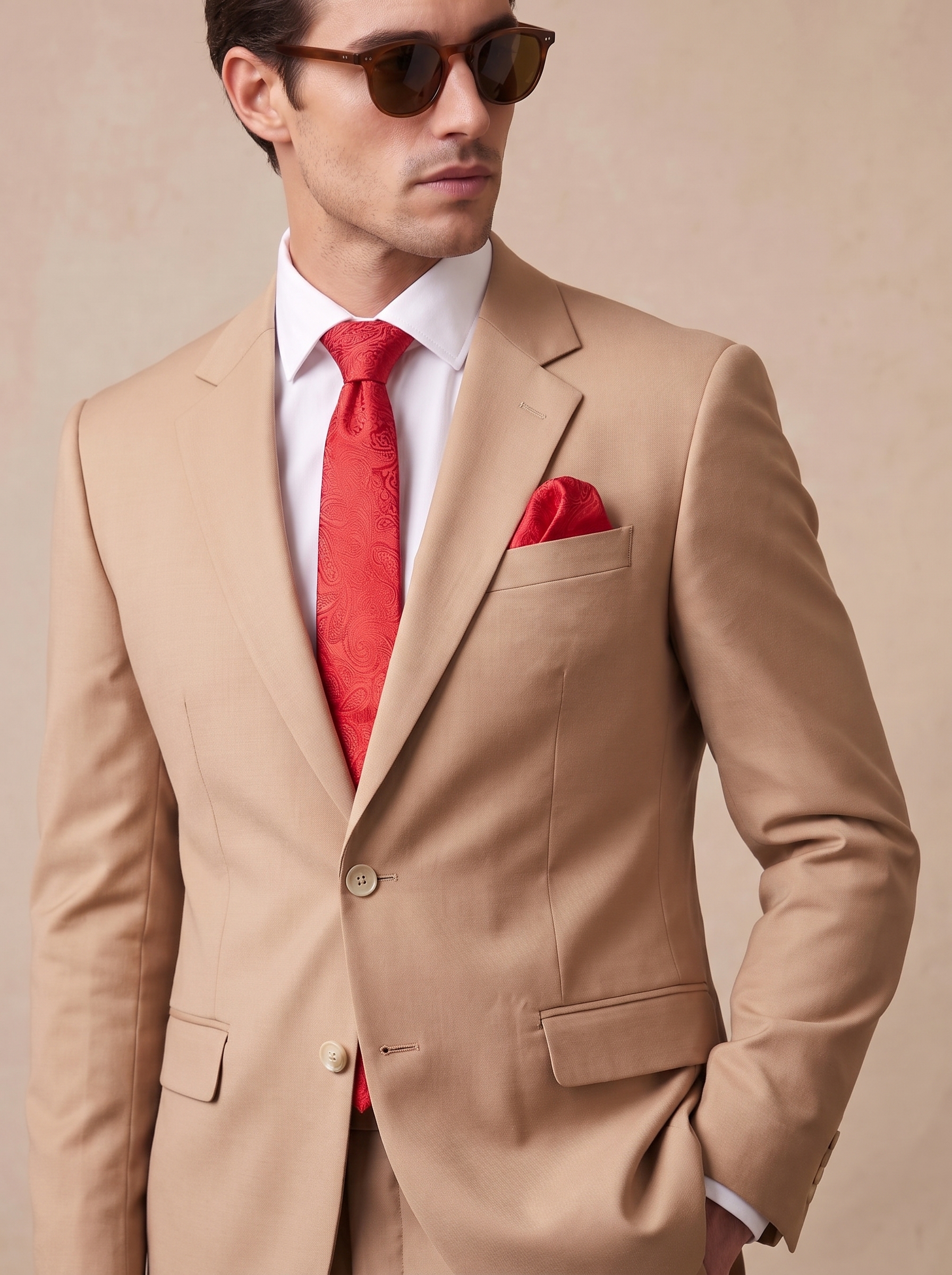 Biscuit Cream Formal Blazer